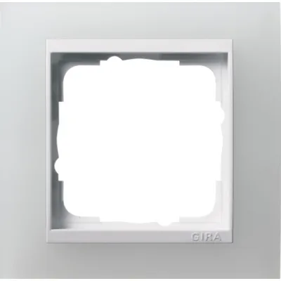Gira Abdeckrahmen 1-fach 0211334 | Event Opak | reinweiß glänzend | Kunststoff | IP20 | halogenfrei | weiß