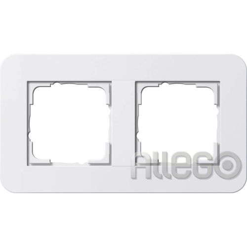 Bild: Gira 0212410 Abdeckr. 2f Gira E3 Reinweiß/Reinweiß