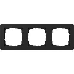 GIRA 0213153 Abdeckrahmen 3f Gira E1 Schwarz m