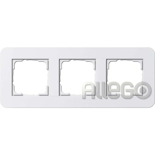 Bild: Gira 0213410 Abdeckr. 3f Gira E3 Reinweiß/Reinweiß