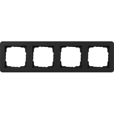 GIRA Abdeckrahmen 4fach 0214153 E1 | Unterputz | Kunststoff Thermoplast | bruchsicher | matt lackiert | schwarz