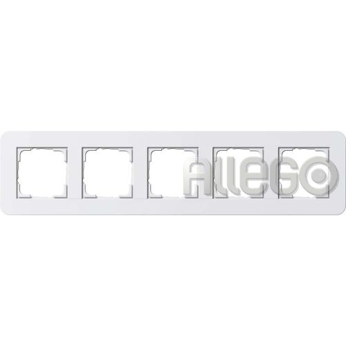 Bild: Gira 0215410 Abdeckr. 5f Gira E3 Reinweiß/Reinweiß