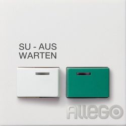 Gira 0257112 Abdeckung Dienstzimmereinheit Flächenschalter reinweiss