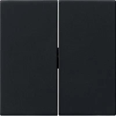 GIRA Wippe 2-fach System 55 0295005 | Schalter/Taster Abdeckung | Kunststoff | Schwarz matt | IP20 | halogenfrei