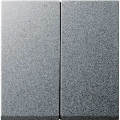 Gira Serienwippe 029526 | 2-fach Wippschalter System 55 | Kunststoff | Klemmbefestigung | IP20 | Aluminium