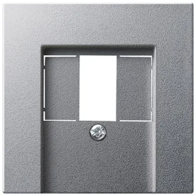 GIRA Abdeckung USB-C 1-fach 037626 | PD USB-Spannungsversorgung | System 55 | Aluminium | Unterputz | Schraubbefestigung