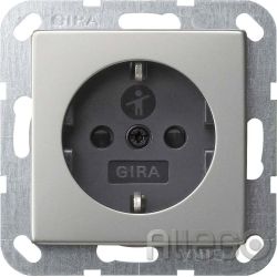 Gira 0453600 SCHUKO SH System 55 Edelstahl
