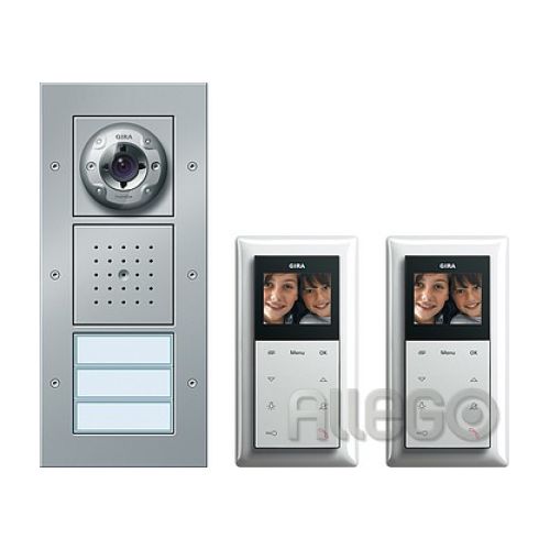 Bild: Gira 049546 Zweifamilienhaus-Paket AP Video-Sprechanlagen-Set