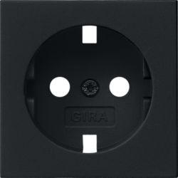 Gira 0920005 Abdeckung für Kombi-Steckdose System 55 schwarz-matt