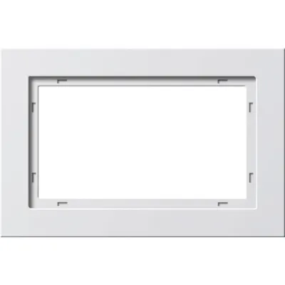 Gira Abdeckrahmen 100122 E2 1,5-fach | bruchsicher | Kunststoff | waagerecht & senkrecht | reinweiß seidenmatt