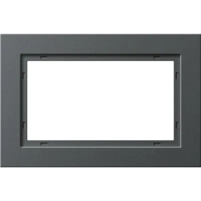 GIRA Abdeckrahmen 100123 E2 | 1,5-fach | bruchsicher | Kunststoff | waagerecht & senkrecht montierbar | anthrazit