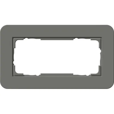 Gira 1002413 Abdeckr. 2f o.M. Gira E3 Dklgrau/RW