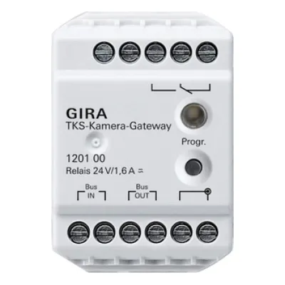 GIRA TKS-Kamera-Gateway 120100 für Türkommunikation | 2-Draht-Technik | PAL Farbbild | für analoge Kameras