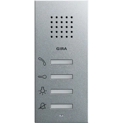 Gira Wohnungsstation AP 125026 | System 55 | Aufputz | Freisprechfunktion | Aluminium | Audio