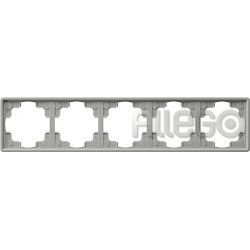 Gira 21542 Color Rahmen 5-fach grau