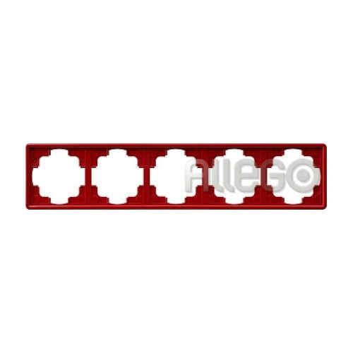 Bild: Gira 21543 Color Rahmen 5 fach rot