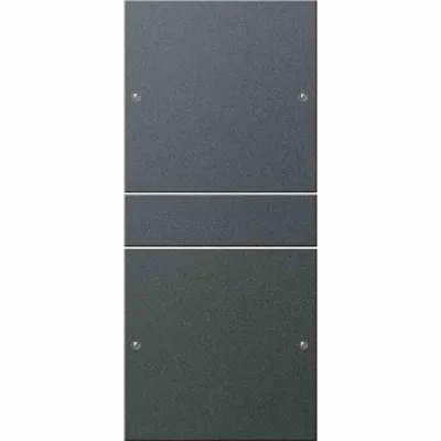 GIRA Wippenset 2-fach 218228 | System 55 | KNX geeignet | anthrazit lackiert | 1+1 Taster