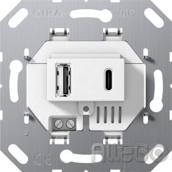 GIRA 234900 USB-Spannungsvers. 2f Typ A/C Einsatz