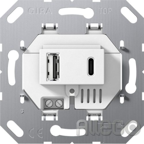 Bild: GIRA 234900 USB-Spannungsvers. 2f Typ A/C Einsatz