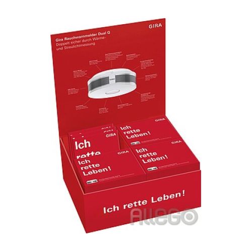 Bild: Gira 241400 Verkaufspaket Rauchwarnmelder bestehend aus 3x Dual Q