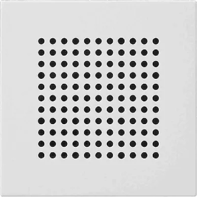 GIRA Lautsprecherabdeckung 248327 | System 55 | Abdeckung für Lautsprecher | Reinweiß matt | seidenmatt