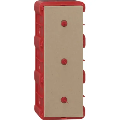 GIRA Einbaudose 3-fach 289300 | Unterputz UP E22 | Mauerwerk-Montage | Kunststoff | 233,5x92,5x64 mm | rot