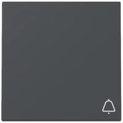 GIRA Wippe Schalter 328628 | Symbol Klingel | System 55 | Anthrazit | Thermoplast | Klemmbefestigung | IP20