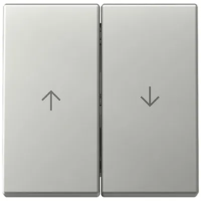 GIRA Wippe 2fach Jalousie 3294600 | System 55 | Pfeilsymbol | Edelstahl | Metall | Klemmbefestigung | IP20