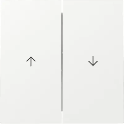 GIRA Wippe 2fach Jalousie 329470 | Pfeilsymbole | Kunststoff Thermoplast | glänzend | IP20 | reinweiß RAL 9010