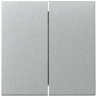 GIRA Wippe 2fach Serien-Schalter 329526 | System 55 | Kunststoff Thermoplast | Aluminium | für Unterputz-Schalter