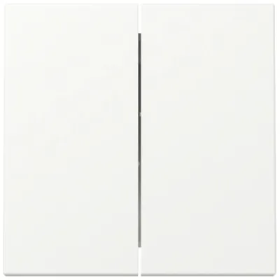 GIRA Wippe 2fach System 55 329527 | Schalter/Taster Abdeckung | Kunststoff Thermoplast | matt | Reinweiß RAL 9010