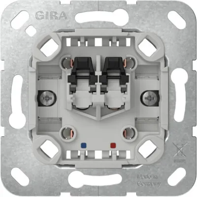 GIRA Zugschalter 354600 | Aus-Wechsel Einsatz | Unterputz IP20 | Zugschnur | 10AX 250V | 1-fach | Basiselement
