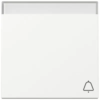 GIRA Wippe Schalter 367303 | Klingel Symbol | Beschriftungsfeld | System 55 | Thermoplast glänzend | weiß RAL 9010