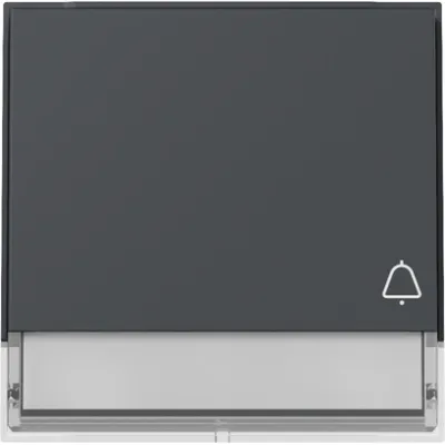 GIRA Wippe Schalter 367367 | Klingel Symbol | TX_44 Serie | Beschriftungsfeld | IP44 | Thermoplast | anthrazit RAL 7016
