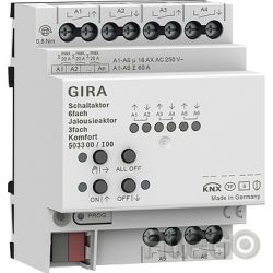 GIRA 503300 Kombi I/O Gerät KNX REG 6Eing 3Ausg