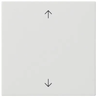 Gira Bedienaufsatz System 3000 536103 | Jalousiesteuerung System 55 | Pfeilsymbole | Reinweiß glänzend | RAL 9010