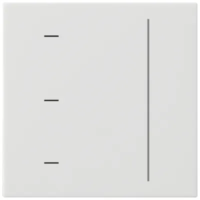 GIRA Touchaufsatz S3000 536503 | System 3000 | Bedienelement | Touch | LED-Anzeige | 1-fach | Reinweiß glänzend