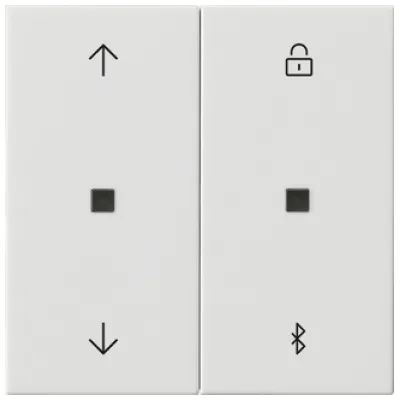 Gira Jalousie- und Schaltuhr 536703 | System 3000 | Bluetooth | System 55 | für Jalousien | reinweiß glänzend