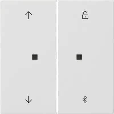 Gira Jalousie- und Schaltuhr System 3000 | 5367112 | Bluetooth Steuerung | Flächenschalter | reinweiß glänzend