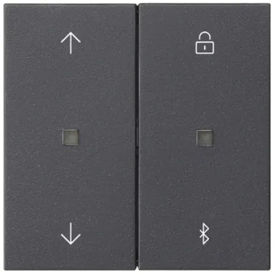 GIRA Jalousie- und Schaltuhr 536728 | System 3000 Bluetooth Steuerung | System 55 | Anthrazit | Aufsatz Jalousie