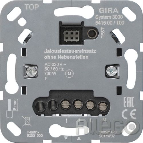 Bild: Gira 541500 S3000 Jal.steuereins. o.Nebenst.eing.