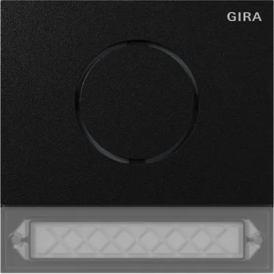 GIRA Türstationsmodul 5569925 | System 106 Ruftaster Bus | Sprachmodul 1-fach | wetterfest | Schwarz matt
