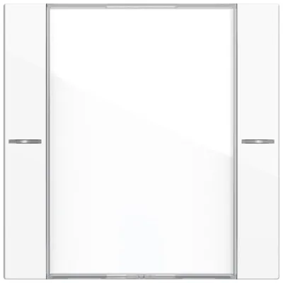 GIRA Wippenset 1-fach 577103 | Tastwippe KNX System 55 | Beschriftungsfeld | Thermoplast | glänzend | reinweiß RAL 9010