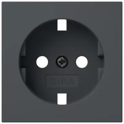 GIRA Abdeckung SCHUKO-Steckdose 492028 | System 55 | Typ F | 16A 250V~ | anthrazit