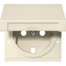 GIRA Abd. SCHUKO-Steckd. KD Cremeweiß 492201