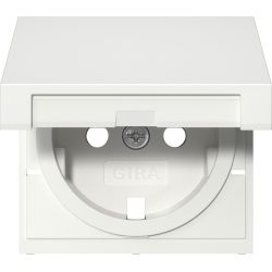 GIRA Abd. SCHUKO-Steckd. KD + SH Reinweiß 494203