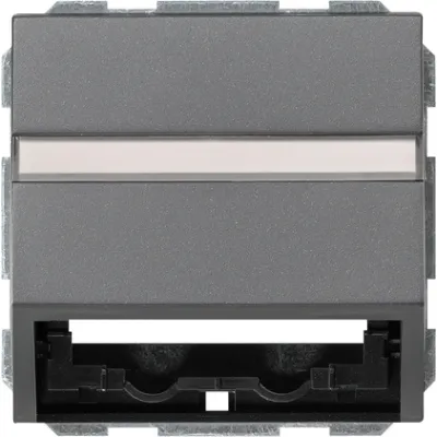 GIRA Datenhaube mit Tragring 087028 | System 55 | Beschriftungsfeld | Unterputz | Kunststoff | anthrazit