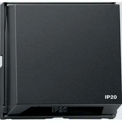 GIRA Abdeckhaube steckbar 116367 | Adapterrahmen TX_44 System 55 | Klappdeckel | 55x55 mm | anthrazit