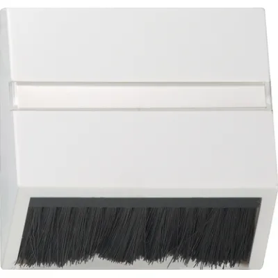 GIRA Abdeckhaube steckbar 068227 | System 55 Adapterrahmen 50x50mm | reinweiß matt | Kunststoff | Beschriftungsfeld