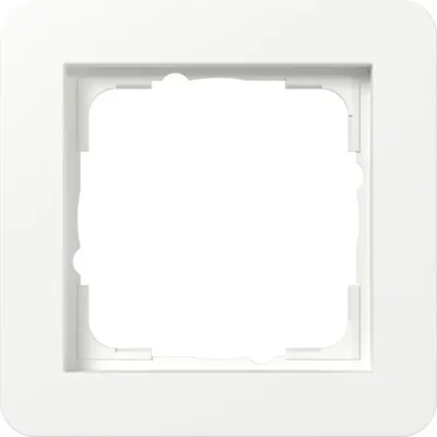 GIRA Abdeckrahmen 1fach E1 0211151 | Unterputzrahmen | Kunststoff Thermoplast | RAL 9010 | reinweiß seidenmatt